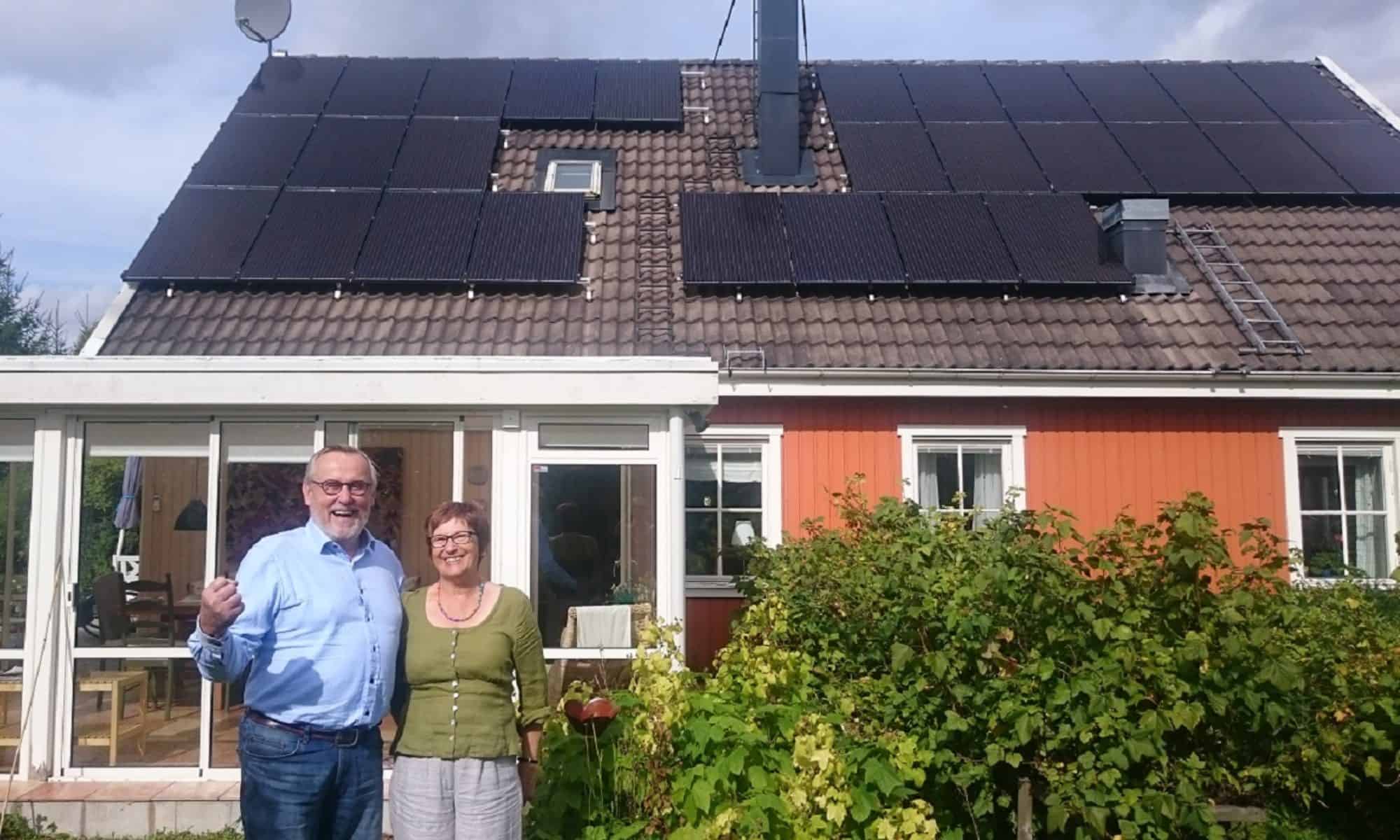 28 solpaneler ger 7500 kWh/år